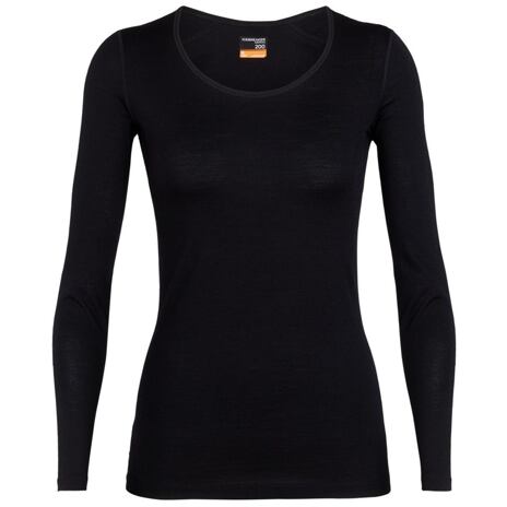 Funktionsshirt für Damen Merino 200 Oasis Icebreaker schwarz