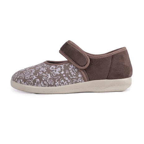 Women's Bandage Mary Jane Shoes Brown Blossom