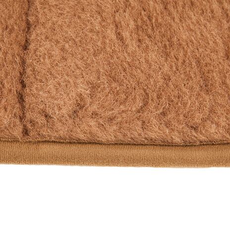 Wool Seat Pad with Back Brown