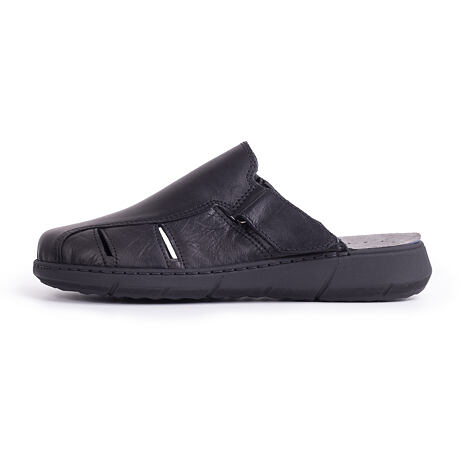 Men's "Emil" Leather Slip-on Shoes - Black