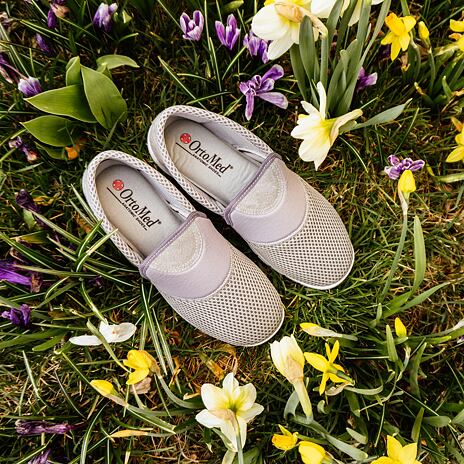 Baskets en gel respirant pour femmes gris