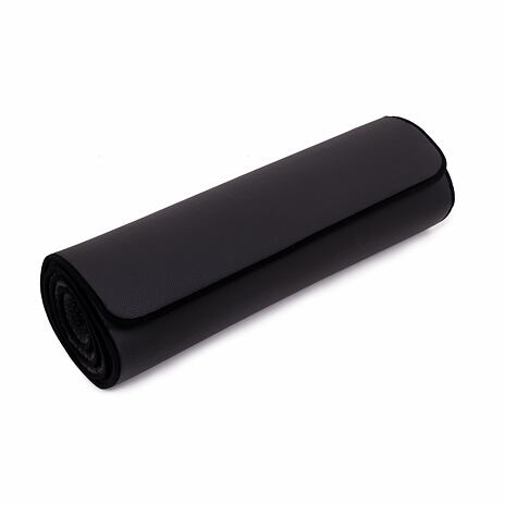 Merino wool yoga mat Black