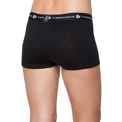 Women's Performance Merino LIFE THERMOWAVE Boxers - Black