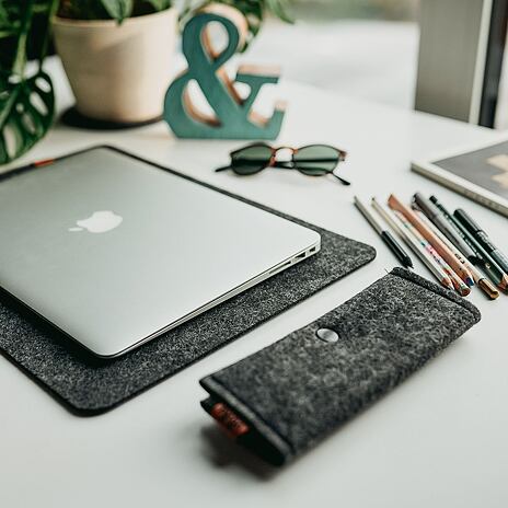 Felt Pencil Case Black