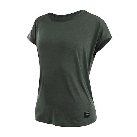 Women’s Sensor Merino Air Traveller T-shirt Olive Green