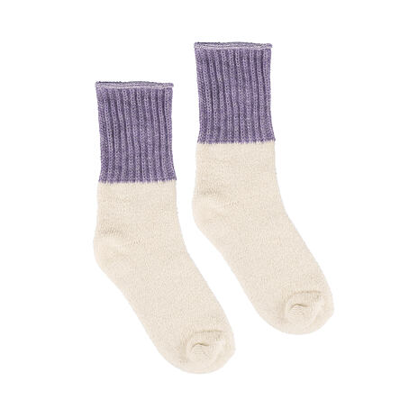 Extra-long Merino Wool Socks Purple