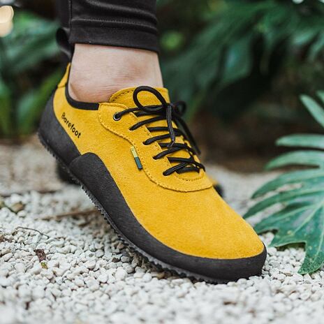 Chaussures barefoot en cuir Be Lenka Trailwalker jaune