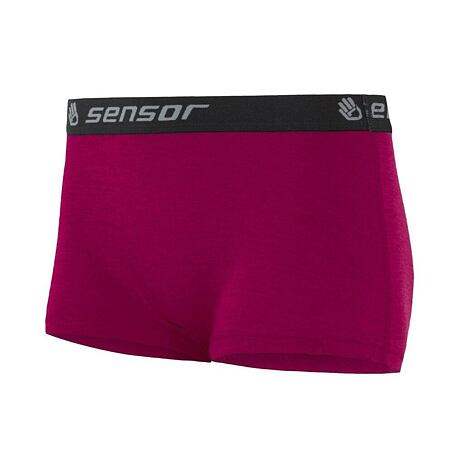 Dames slip functioneel met pijpjes Sensor Merino Active roze