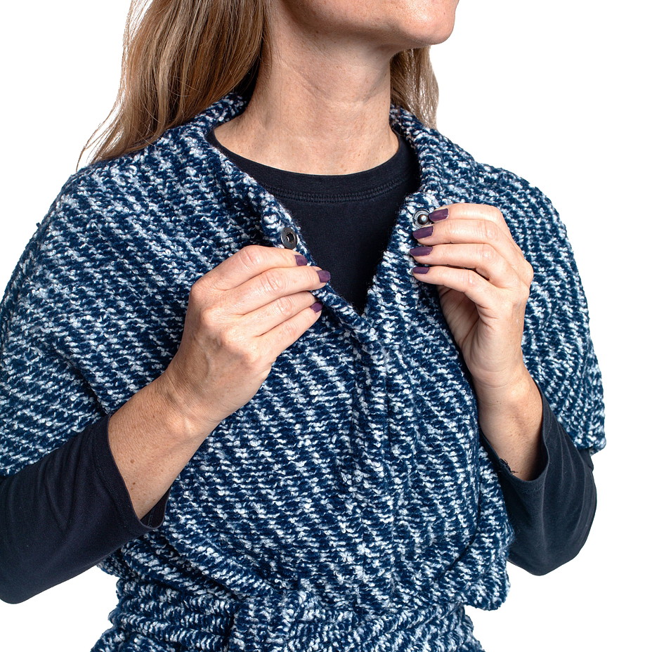 Vestă de înfășurat - albastru