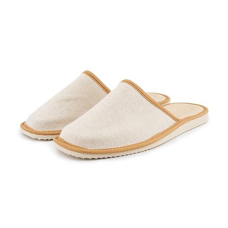 Men’s Summer Linen Slippers Natural