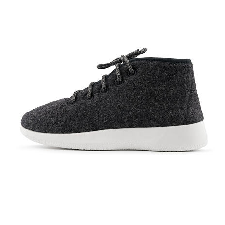 Woolee High-Top Wool Trainers Dark Grey