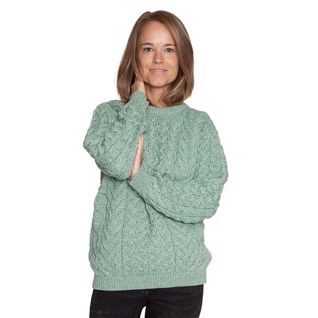 Pull en laine S08 turquoise