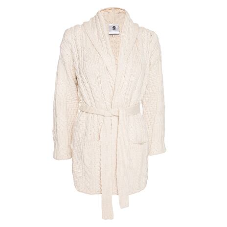 Women’s Vlnka Wool Wrap Cardigan S16 Natural