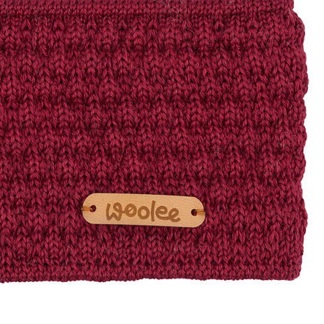 Bandeau Woolee en laine C06 rouge