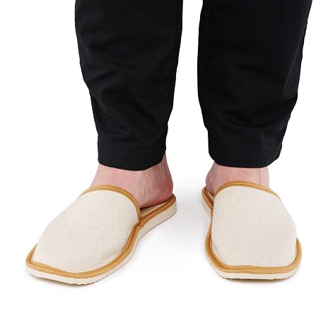 Men’s Summer Linen Slippers Natural