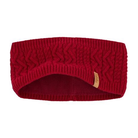 Bandeau Vlnka C04 en laine rouge