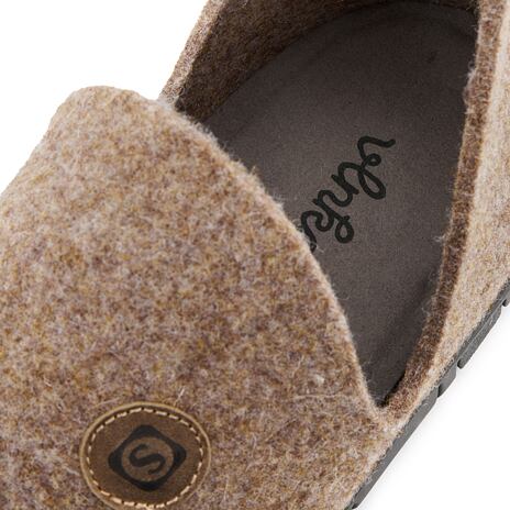 Men’s Jan Felt Slippers Natural