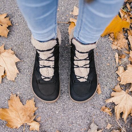 Be Lenka Bliss Women's Leather Barefoot Shoes - Black