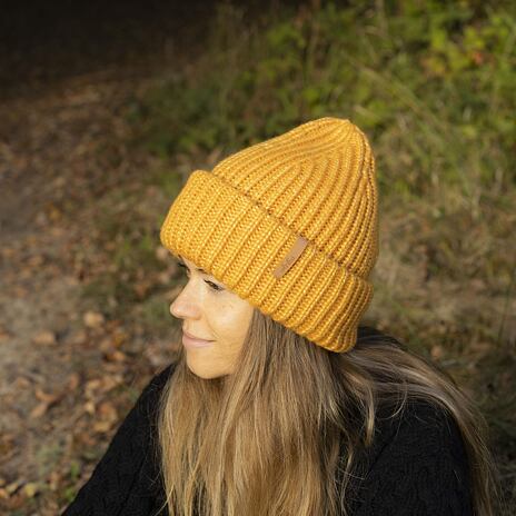 Vlnka Wool Hat V28 Yellow