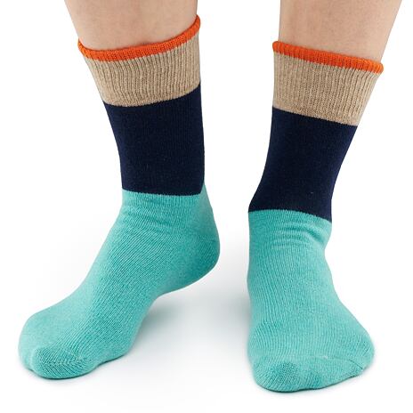 Merino Sheep Socks with Cashmere Turquoise