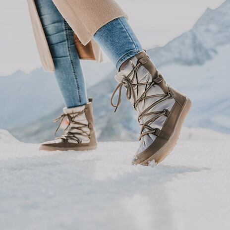 Damen barefoot Schneestiefel Be Lenka Snowfox braun