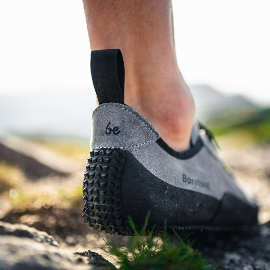 Be Lenka Trailwalker Leather Barefoot Shoes Grey