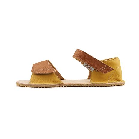 Sandales barefoot en cuir blanches Miri pour enfants