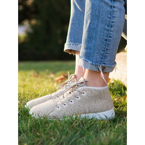 Wollsneaker knöchelhoch Woolee beige