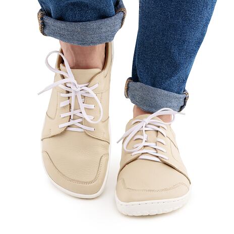 Barefoot Ledersneaker "Sasa" beige