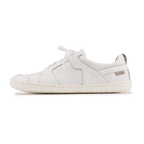 Tennis barefoot Sacha en cuir blanches