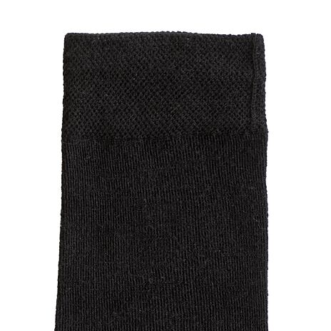 Ganzjahre-Wollsocken Merino schwarz