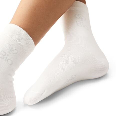 Socken aus Bio-Baumwolle weiß