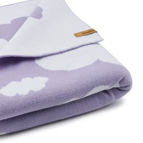 Children's Wool Blanket Cloud Purple