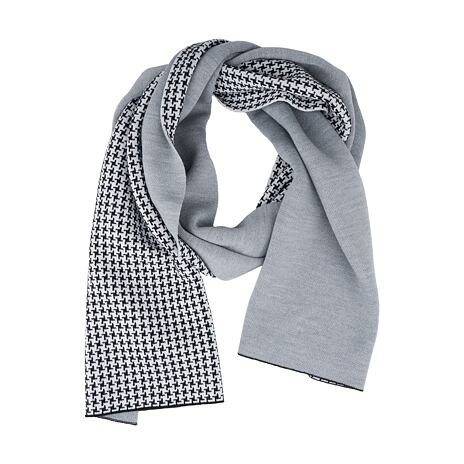 Wollen sjaal Extrafine Merino, zwart