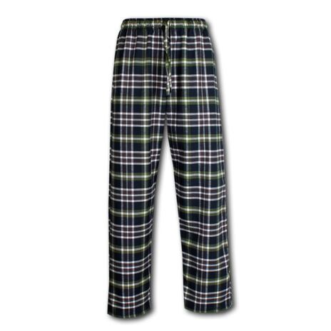 Men's Checkered Flannel Pajama Pants Blue-Green