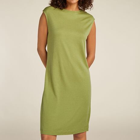 Rochie de damă Merino 200 Granary Sleeveless Dress Icebreaker Olive