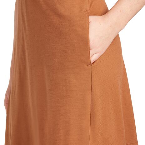 Dámské šaty Women Merino 200 Granary Sleeveless V Neck Dress Icebreaker Dusty Clay