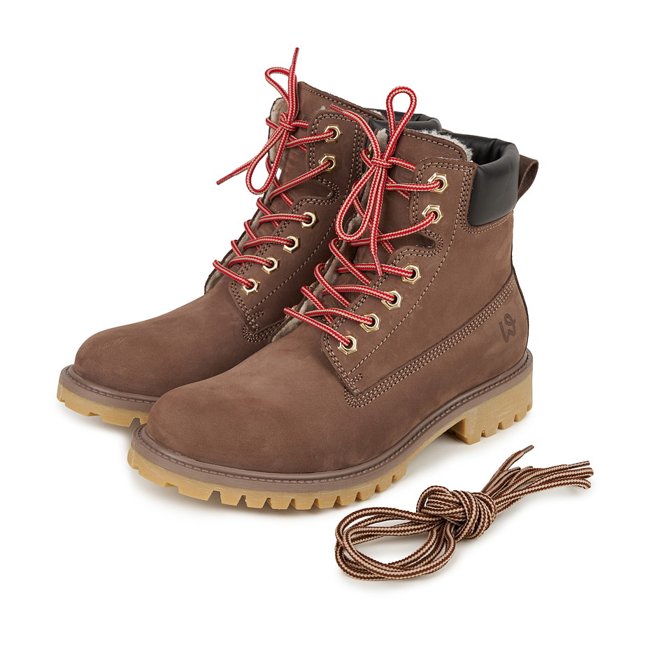 Huňaté farmářky Woolee světle hnědá