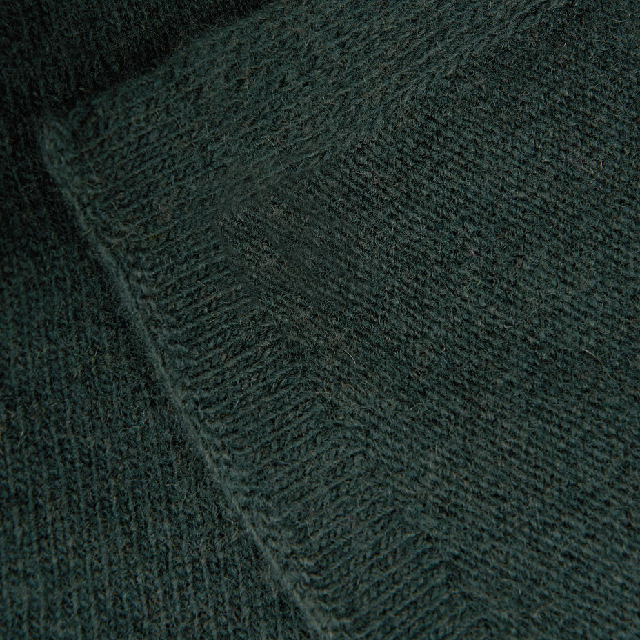 Vlněné pončo Merino s kašmírem Lazio zelená