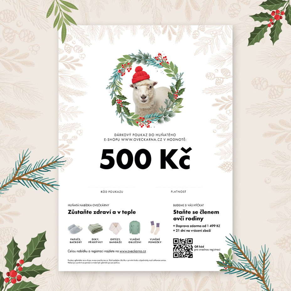 Vánoční dárkový poukaz 500 Kč