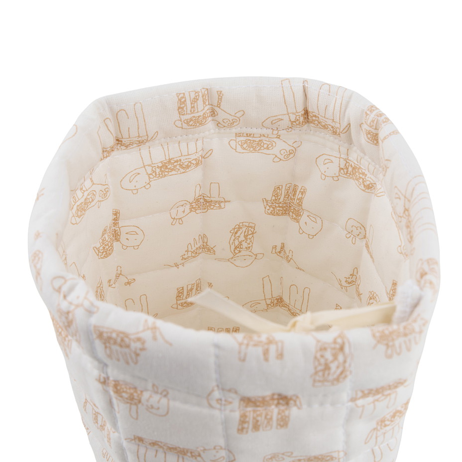 Kreslený bavlněný organizér na kosmetiku