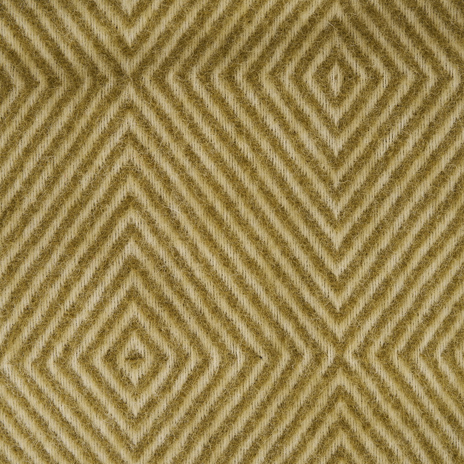 Pléd z ovčí vlny diamant zelená