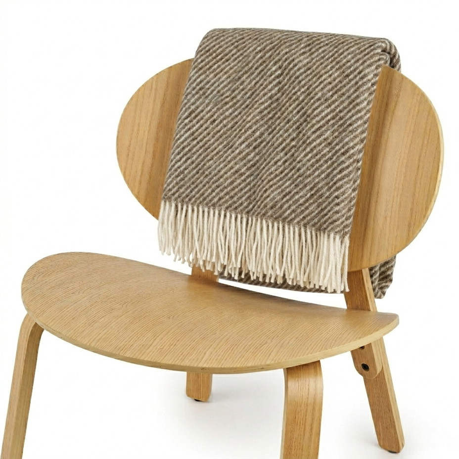 Pléd z ovčí vlny proužek