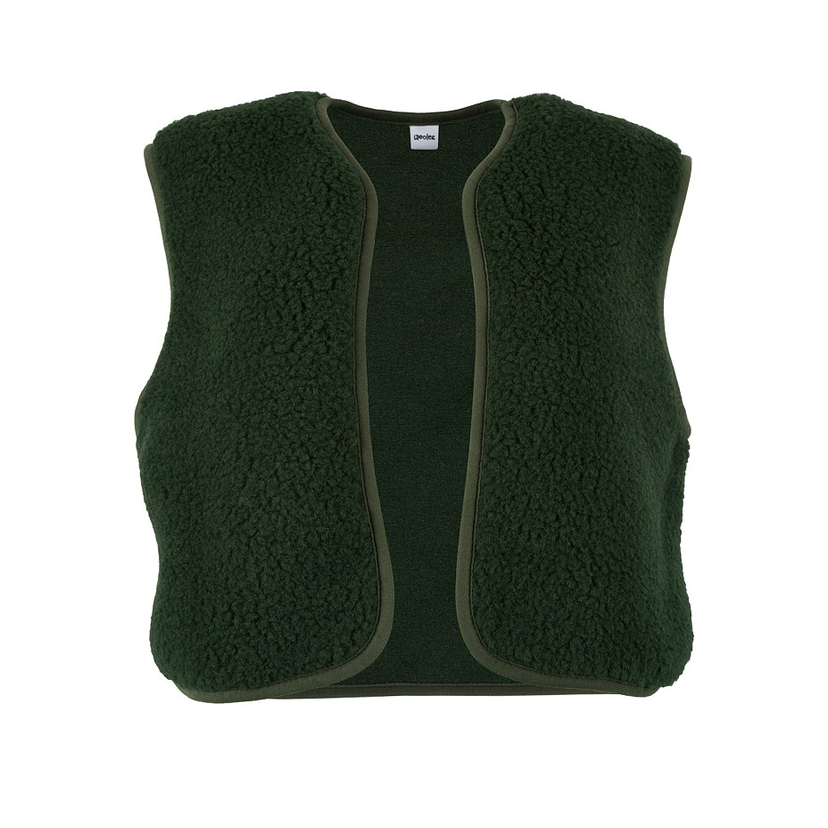 Vestă de damă din lână Camila, verde