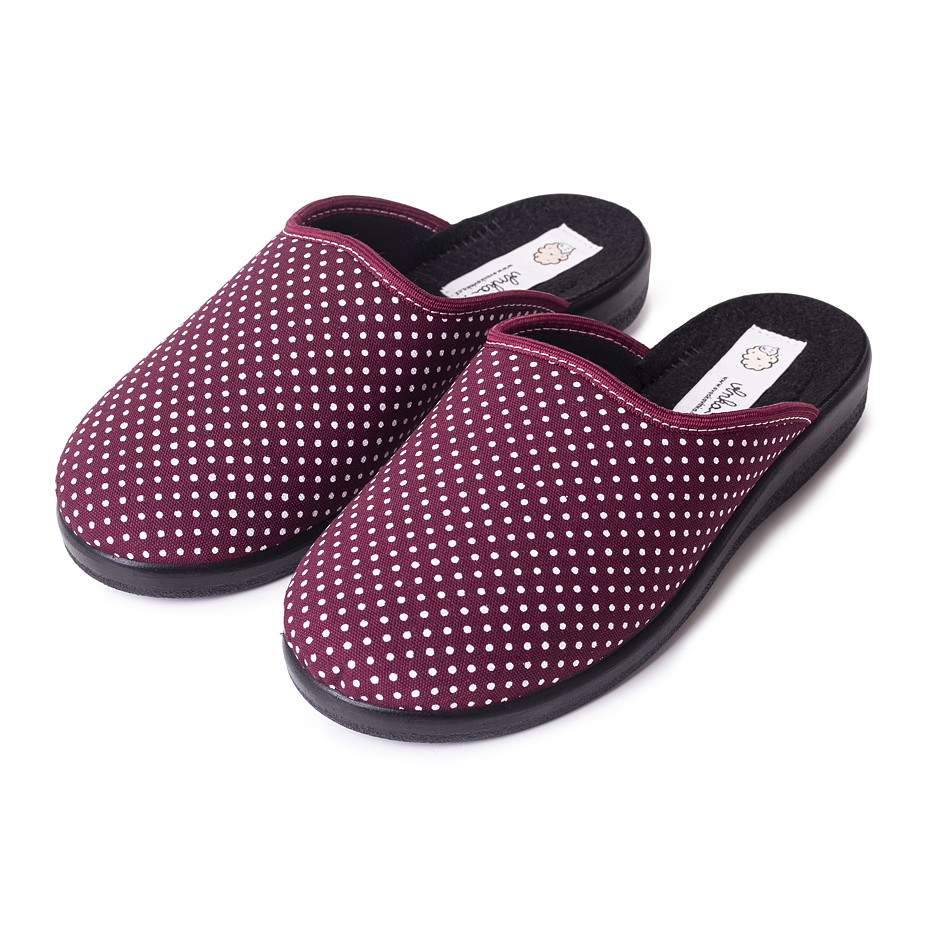 Dámske papuče komfort Bodka  červená