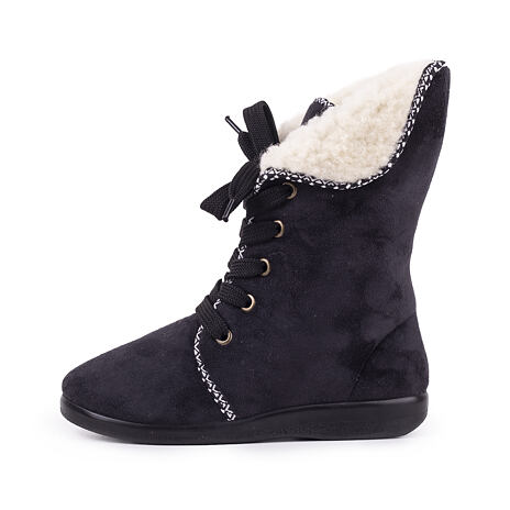 Dames boots met schapenwol zwart