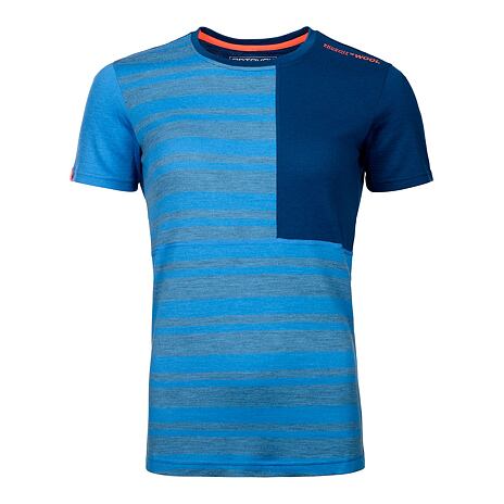 T-shirt manches longues pour femmes Merino 185 Rock'n'Wool Short Sleeve Ortovox Sky Blue