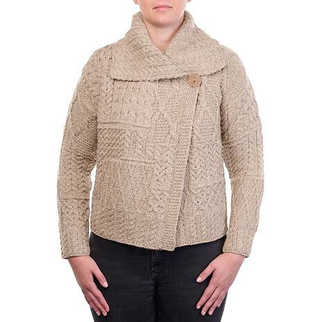 Wollpullover für Damen Vlnka S04 braun