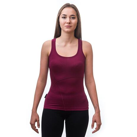 Women’s Sensor Merino Active Vest Top Pink