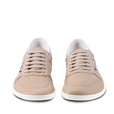 Lederschuhe barefoot "Champ" beige